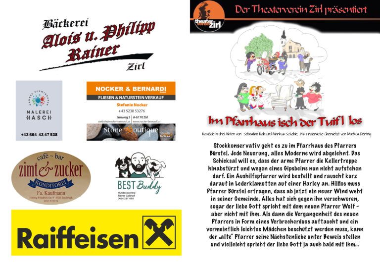 Theaterstück 2025-Im Pfarrhaus ist der Toifl los!